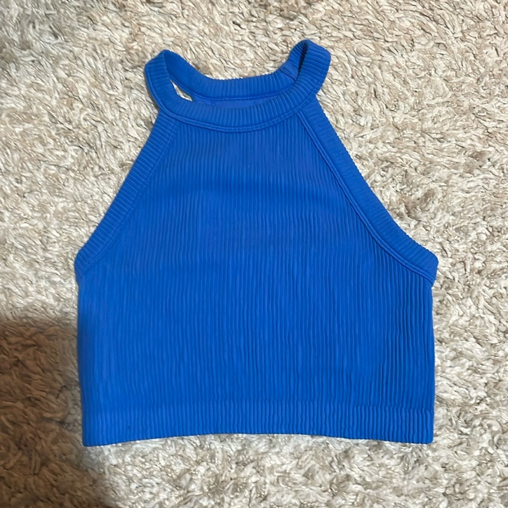 Aerie Ribbed Cropped Tank/Sports Bra